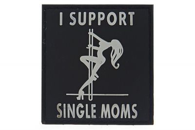 ZO PVC Velcro Patch "I Support Single Moms"