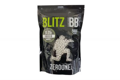ZO Blitz BB 0.25g 5000rds (White) Box of 10 (Bundle) - Detail Image 3 © Copyright Zero One Airsoft