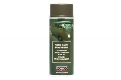 Fosco Army Spray Paint 400ml (VW Bulli Green) - Detail Image 1 © Copyright Zero One Airsoft
