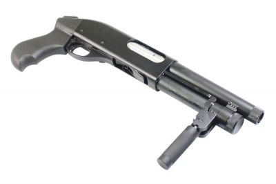 APS CO2 CAM870 MKIII 'Breacher' AOW Shotgun (Black) - Detail Image 7 © Copyright Zero One Airsoft