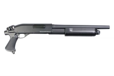 CYMA Spring CM351M Breacher Shotgun Full Metal (Black) - Detail Image 1 © Copyright Zero One Airsoft