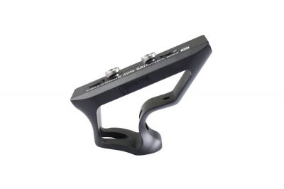 PTS 'Fortis Shift' CNC Aluminium Angled Grip for MLock (Black) - Detail Image 3 © Copyright Zero One Airsoft