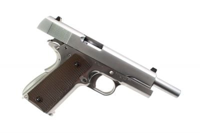 WE GBB 1911 Double Barrel (Silver) - Detail Image 2 © Copyright Zero One Airsoft