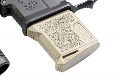 Ares AEG Mag for M4 120rds Short (Dark Earth) - Detail Image 3 © Copyright Zero One Airsoft