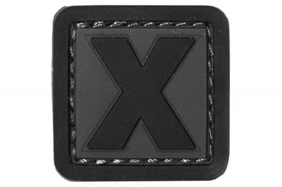 101 Inc PVC Velcro Patch "X" - Detail Image 1 © Copyright Zero One Airsoft