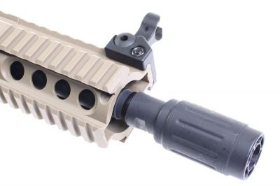 King Arms AEG PDW 9mm SBR Shorty (Dark Earth) - Detail Image 3 © Copyright Zero One Airsoft