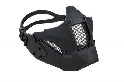 TMC Half Face Mask with Fast Helmet Adaptors (Black) - Detail Image 1 © Copyright Zero One Airsoft