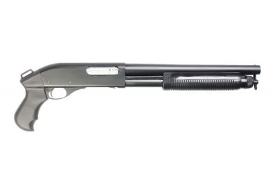 APS CO2 CAM870 MKIII Zombie Hunter SF Shotgun (Black) - Detail Image 2 © Copyright Zero One Airsoft