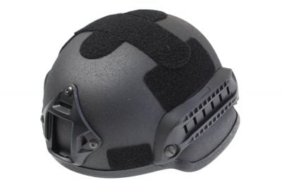 MFH ABS MICH 2002 Helmet (Black) - Detail Image 1 © Copyright Zero One Airsoft