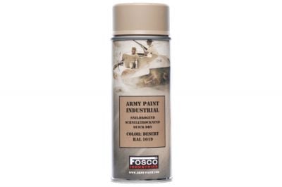 Fosco Army Spray Paint 400ml (Desert) - Detail Image 1 © Copyright Zero One Airsoft