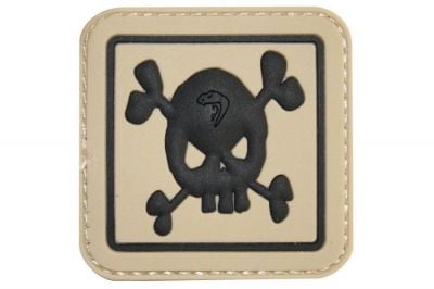 Viper Velcro PVC Morale Patch "Skull" - Detail Image 1 © Copyright Zero One Airsoft