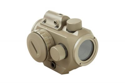 NCS Micro Green Dot Sight with Integrated Red Laser (Tan) - Detail Image 2 © Copyright Zero One Airsoft