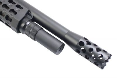 APS CO2 CAM870 MKIII-T Tactical Shotgun (Black) - Detail Image 3 © Copyright Zero One Airsoft