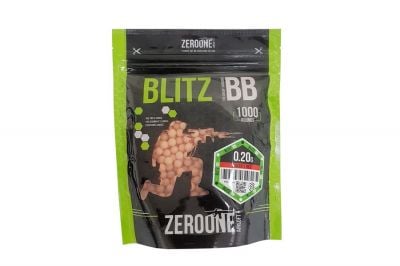 ZO Blitz Bio BB Tracer 0.20g 1000rds (Red Glow) - Detail Image 1 © Copyright Zero One Airsoft