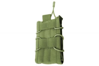 TMC MOLLE Quick Release Single Mag Pouch (Olive) - Detail Image 1 © Copyright Zero One Airsoft