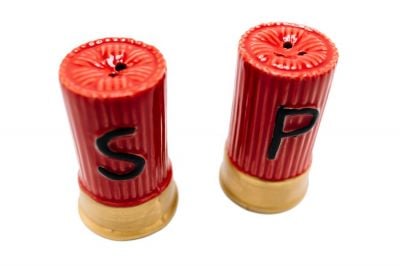 Caliber Gourmet Shotgun Salt & Pepper Shakers - Detail Image 3 © Copyright Zero One Airsoft