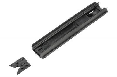 Element Polymer Ribbed Rail Cover Panel with Switch Pocket (Black) - Detail Image 2 © Copyright Zero One Airsoft
