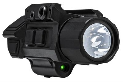 NCS Pistol Flashlight with Strobe & Green Laser - Detail Image 5 © Copyright Zero One Airsoft