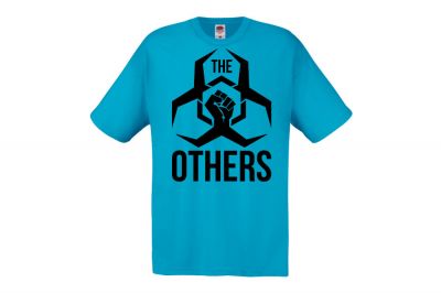 ZO Combat Junkie Special Edition NAF 2018 'The Others' T-Shirt (Electric Blue) - Detail Image 2 © Copyright Zero One Airsoft