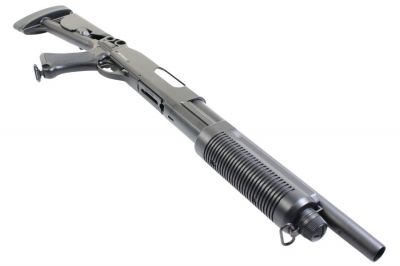 Swiss Arms Spring Shotgun with Retractable Stock - Detail Image 2 © Copyright Zero One Airsoft