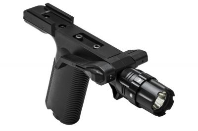 NCS Vertical Grip with Strobe Flashlight for 20mm RIS - Detail Image 1 © Copyright Zero One Airsoft