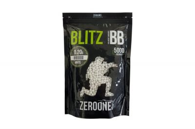 ZO Blitz BB 0.20g 5000rds (White) Carton of 20 (Bundle) - Detail Image 3 © Copyright Zero One Airsoft
