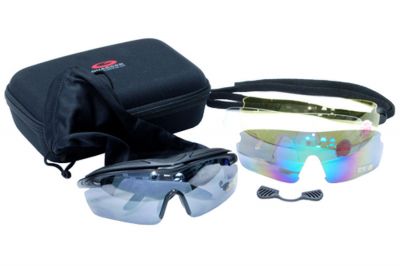 Guarder Protection Glasses 2014 Version with Rigid Case - Detail Image 3 © Copyright Zero One Airsoft