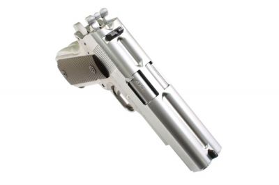 WE GBB 1911 Double Barrel (Silver) - Detail Image 4 © Copyright Zero One Airsoft