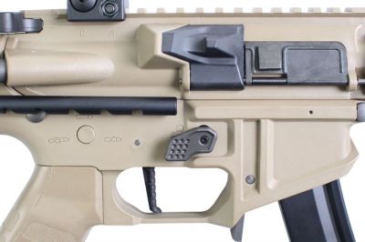 King Arms AEG PDW 9mm SBR Shorty (Dark Earth) - Detail Image 4 © Copyright Zero One Airsoft