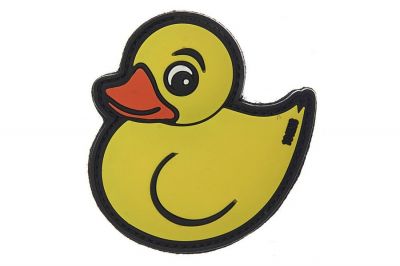 101 Inc PVC Velcro Patch "Rubber Duck" (Yellow) - Detail Image 1 © Copyright Zero One Airsoft