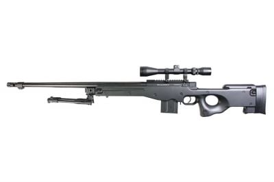 WELL Spring L96 AWP (Black) ~500fps - Detail Image 1 © Copyright Zero One Airsoft