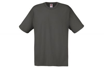 Fruit Of The Loom Original Full Cut T-Shirt (Light Graphite) - Size Extra Large - Detail Image 1 © Copyright Zero One Airsoft