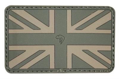 Viper Velcro PVC Union Flag Patch (Olive) - Detail Image 1 © Copyright Zero One Airsoft