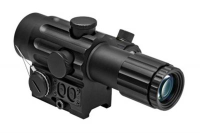 NCS 4x34 Dual Urban Scope with Offset Green Dot - Detail Image 2 © Copyright Zero One Airsoft