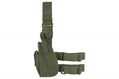 Viper Pistol Drop Leg Holster Left Hand (Olive) - Detail Image 1 © Copyright Zero One Airsoft