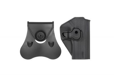 Amomax Rigid Polymer Holster for GK17 (Black) - Detail Image 1 © Copyright Zero One Airsoft