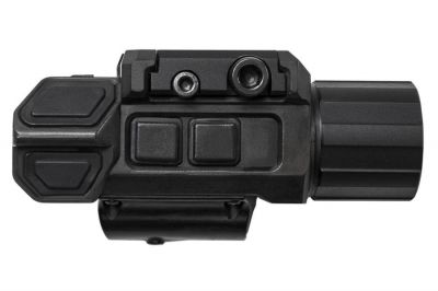 NCS Pistol Flashlight with Strobe & Green Laser - Detail Image 3 © Copyright Zero One Airsoft