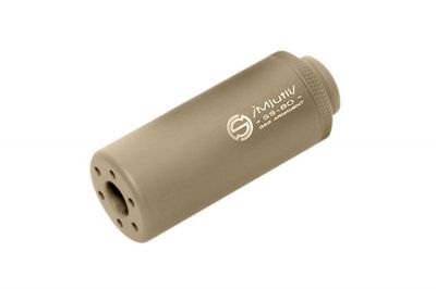 G&G Suppressor 14mm CCW / CW SS-80 (Tan) - Detail Image 1 © Copyright Zero One Airsoft