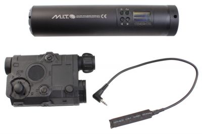 G&G Military Intelligence Tracer Unit with PEQ Battery Box & Laser Pointer (Black) - Detail Image 1 &copy; Copyright Zero One Airsoft