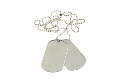 Viper Dog Tags (Silver) - Detail Image 1 © Copyright Zero One Airsoft
