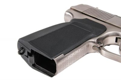 WE GBB Makarov 654K with Silencer (Silver) - Detail Image 6 © Copyright Zero One Airsoft