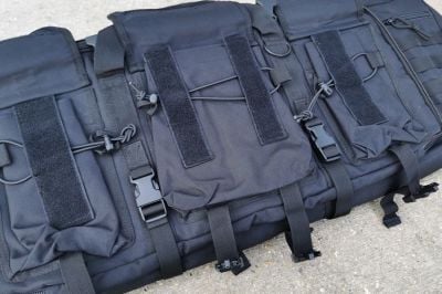 Humvee Rifle Case with Side Pouches & Shooting Mat (Black) - Detail Image 2 © Copyright Zero One Airsoft