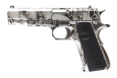 Armorer Works GBB Evil Skull 1911 Double Barrel - Detail Image 5 © Copyright Zero One Airsoft