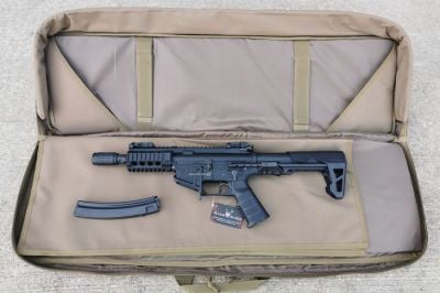 Humvee Rifle Case with Side Pouches & Shooting Mat (Tan) - Detail Image 6 © Copyright Zero One Airsoft