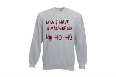 ZO Combat Junkie Jumper 'Bloody Ho Ho Ho' (Light Grey) - Size Large - Detail Image 1 © Copyright Zero One Airsoft