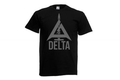 ZO Combat Junkie Special Edition NAF 2018 'Delta' T-Shirt (Black) - Detail Image 2 © Copyright Zero One Airsoft