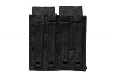 NCS VISM MOLLE Stacked Double Mag Pouch for M4 (Black) - Detail Image 2 © Copyright Zero One Airsoft