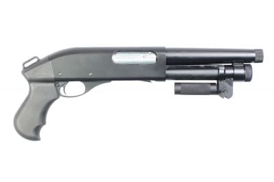 APS CO2 CAM870 MKIII 'Breacher' AOW Shotgun (Black) - Detail Image 2 © Copyright Zero One Airsoft