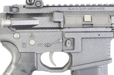 King Arms AEG Black Rain Ordnance Carbine (Carbon Fiber Pattern) - Detail Image 5 © Copyright Zero One Airsoft