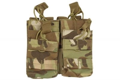 Viper MOLLE Quick Release Stacked Double Mag Pouch (MultiCam) - Detail Image 1 © Copyright Zero One Airsoft